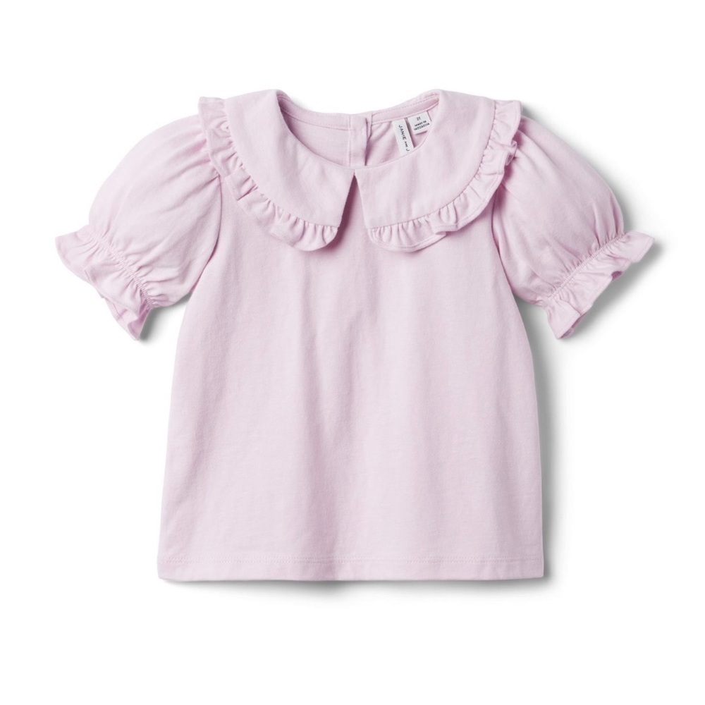 Puff Sleeve Collared Jersey